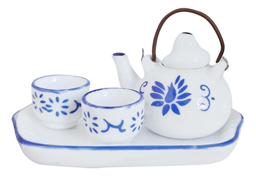 Modelo De Juegos De Tazas De Té Para Casa De Muñecas 1:12