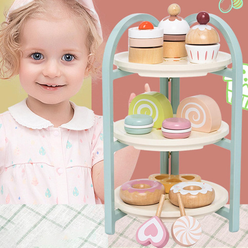 Soporte De Madera Para Pastel De Postre, Juego De