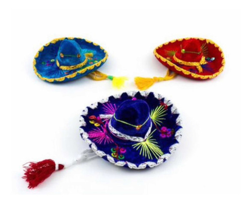 Imagen 1 de 2 de Pequeño Sombreros Mexicanos De Mariachi El Complemento Ideal