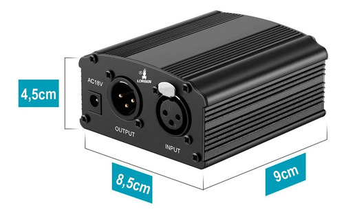 Kit Placa V8x Pro + Microfone Bm800 + Phantom Power 220v Cor Preto
