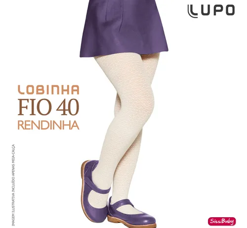 Meia calça de lã infantil lupo 2025