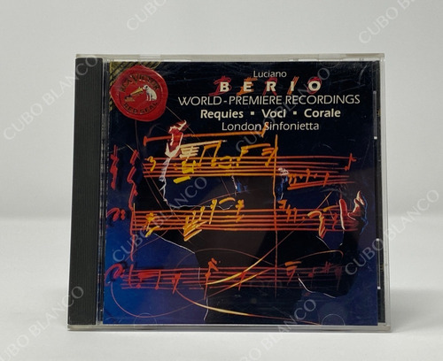 Luciano Berio - Requies, Voci & Corale Cd 1990 (Usado)