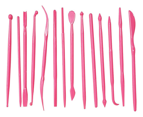 Estecas Prime Chef 14 Peças - Modelagem - Plástico - 12 Cm