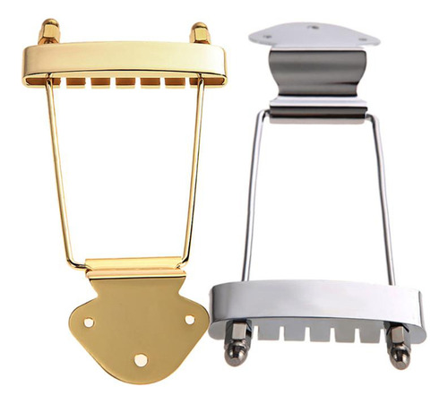 Tailpiece Bridge Archtop Ponte Ajustável De Metal Para Corda