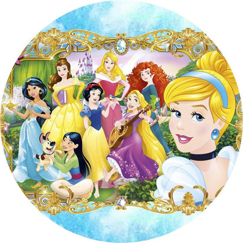 Painel Em Lona Fosca 1x1. Princesas Disney 12
