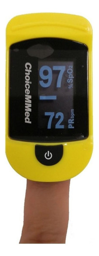 Oxímetro de pulso para dedo ChoiceMMed MD300C2 amarillo