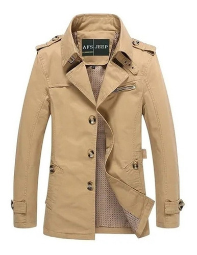 Gabardina De Moda Para Hombre Chamarras Cortavientos De Otoñ