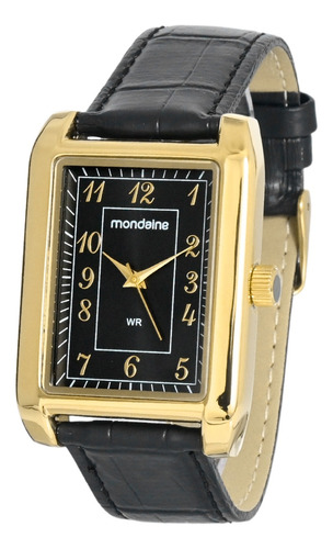 Relogio Mondaine Masculino 83471gpmvdh1 Dourado Couro    