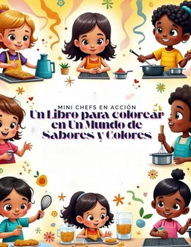 Mini Chefs En Accion: Un Libro Para Colorear En Un Mundo De