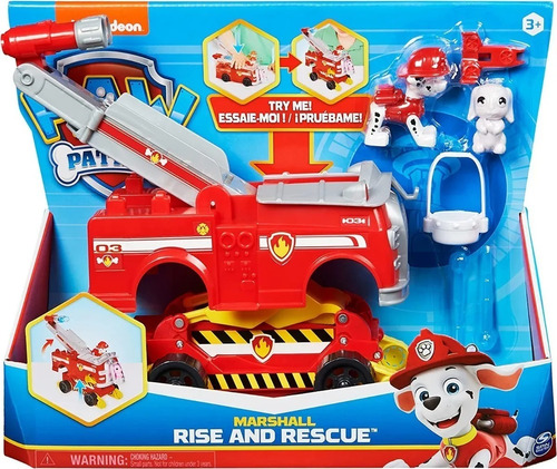 Paw Patrol Rise & Rescue Marshall Vehiculo Lanza Misiles 753