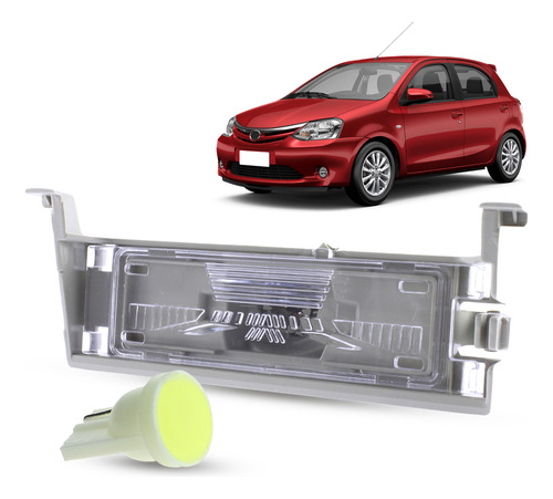 Luz De Placa + Soq Toyota Etios Hatch Sedan 2012 A 2021 Led