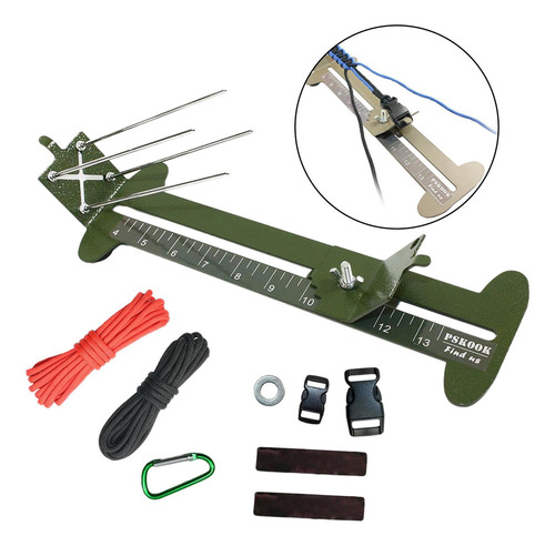 - Pulsera De Paracord De Acero Inoxidable Jig Que Hace Verde