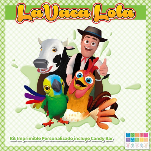 La Vaca Lola Kit Imprimible Personalizado Incluye Candy Bar | Cuotas sin interés La Vaca Lola Kit Imprimible Personalizado Incluye Candy Bar | Cuotas sin interés