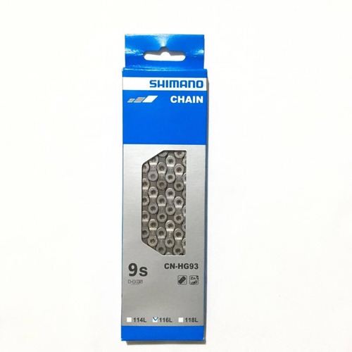 Corrente Shimano Hg93 116 Links 9v Altus Acera Alívio Deore