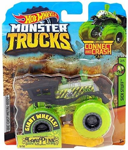 Hot Wheels 2019 Monster Trucks Sick Stuff 2-5 Loco Punk Con 