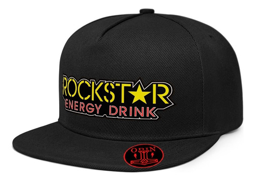 Gorra Snapback Plana Rockstar Energy Drink