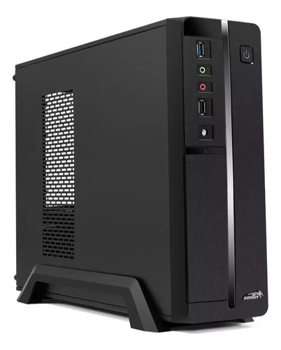 Gabinete Pc Mini Sentey Slim Fuente 450w Usb Y Audio Fan 8x8 M-atx Low Profile