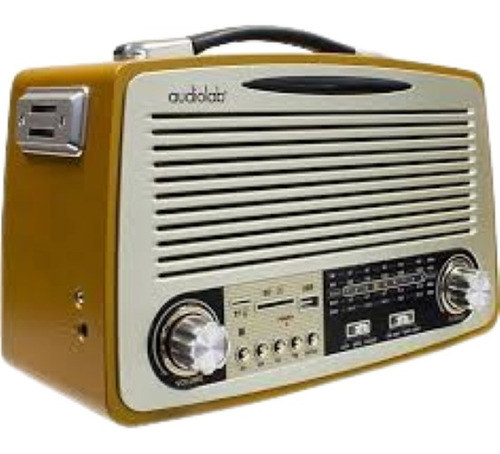 Radio Retro Bluetooth Recargable Usb 4 Bandas Am Fm Sw Micro
