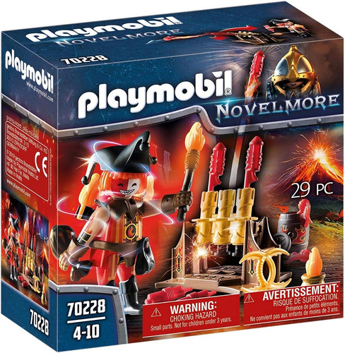 Playmobil 70228 Novelmore Maestro De Fuego Bandidos Burnham