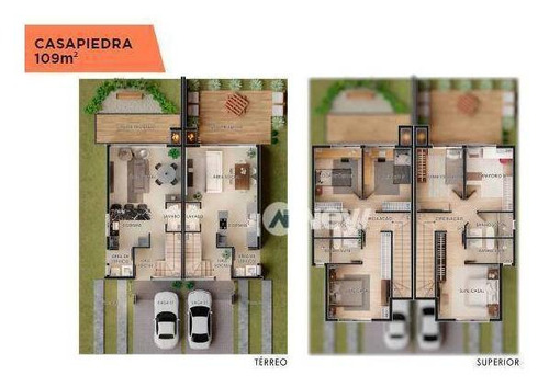 Imagem 18 de 25 de Casa Com 3 Dormitórios À Venda, 109 M² Por R$ 713.000,00 - Santa Teresa - São Leopoldo/rs - Ca3025