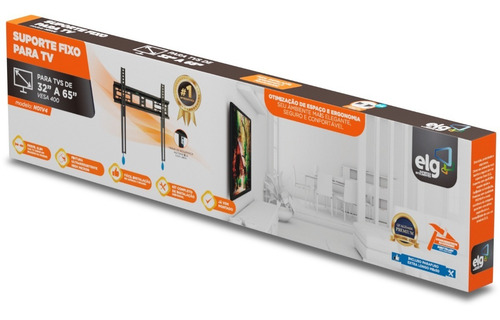 Suporte ELG N01V4 de parede para TV/Monitor de 32" até 65" preto