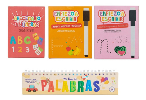 Set Didáctico Lectoescritura Empiezo A Escribir 4 Productos