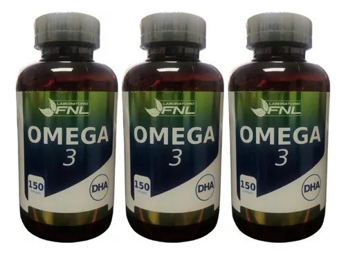 Omega 3, Ultra, 3 Frascos De 150 Capsulas, Total 450, 1000mg