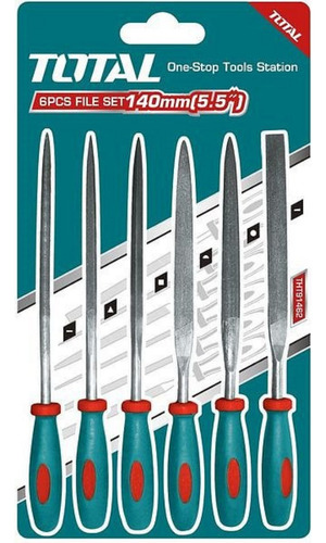 Imagen 7 de 7 de Set Juego Limas 6pcs Matricero Cola De Raton 140mm