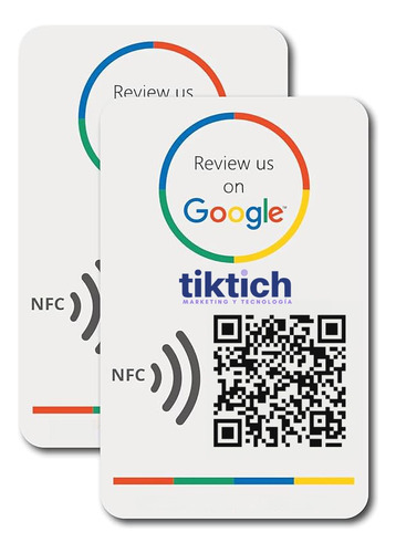 Reseña De Google Nfc Y Qr En Formato Tarjeta Personal