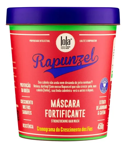Máscara Capilar Rapunzel Crescimento Fortificante Lola 450g