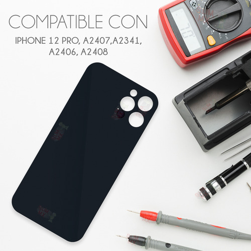 Tapa Trasera Compatible Con iPhone 12 Pro A2407 A2341 A2406 A2408 Color Dorado Slim Company