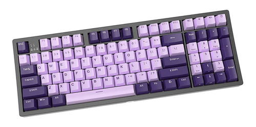 Imagen 3 de 4 de Teclado Mecánico Cherry Mx Switch Red - Ajazz B16 Purple