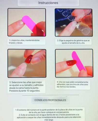 24 Piezas De Uñas Press-on Distintos Colores Uñas Postizas Modelo 3