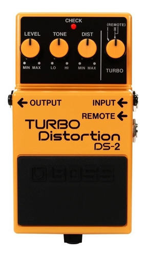 Imagen 2 de 7 de Pedal de efecto Boss Turbo Distortion DS-2 naranja