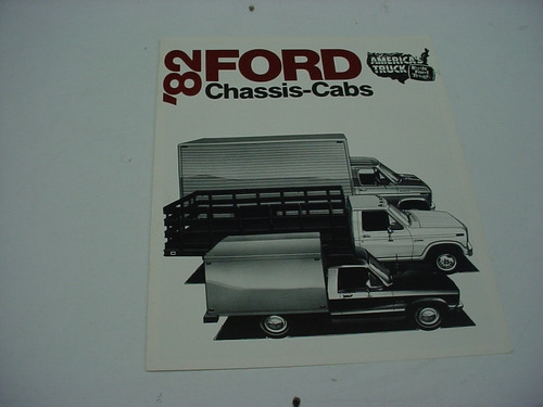 Folder Ford Furgao F-350 Chassis Van Econoline 82 1982 V8