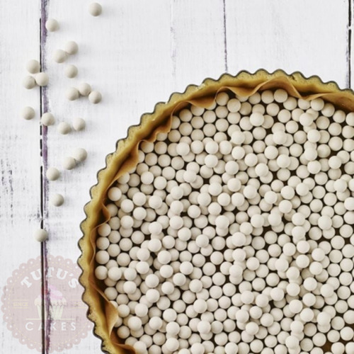 Imagen 2 de 5 de Perlas Bolas De Ceramica Para Coccion 300gr Masas Reposteria