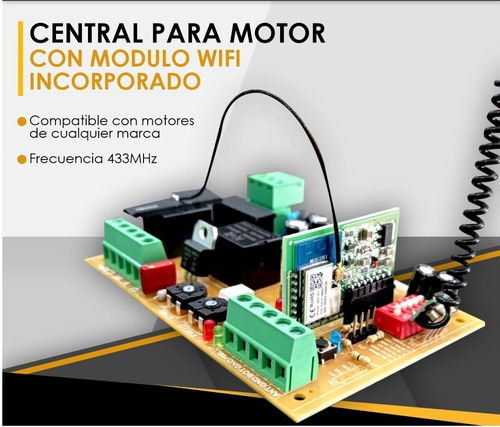 Kit Motor Veloti Speed 500kg. Wifi + 3 Cremalleras Aluminio