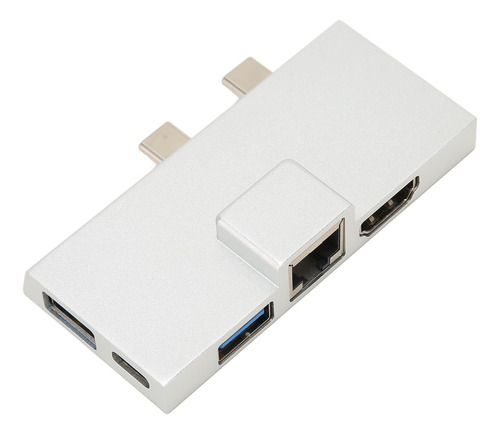 Hub De Expansión Usb C Dual Profesional De 7 Puertos Plug An