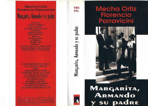 Margarita, Armando Y Su Padre Vhs Mecha Ortiz