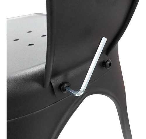 Silla Tolix X2 Para Armar Negro Mate O Blanco - Desillas