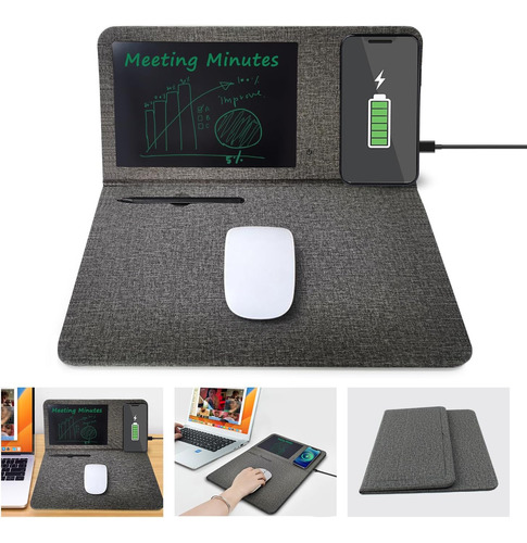 Mousepad Carga Inalámbrica Con Tablet Escritura Lcd Makuang