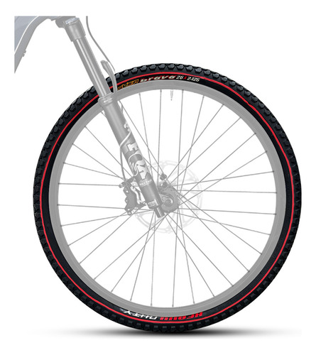 Par Llantas Para Bicicleta R26x2.125 Para Montaña Y Ciudad Color Negro
