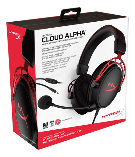 Audífonos Gamer Hyperx Cloud Alpha, Ps5, Xbox One