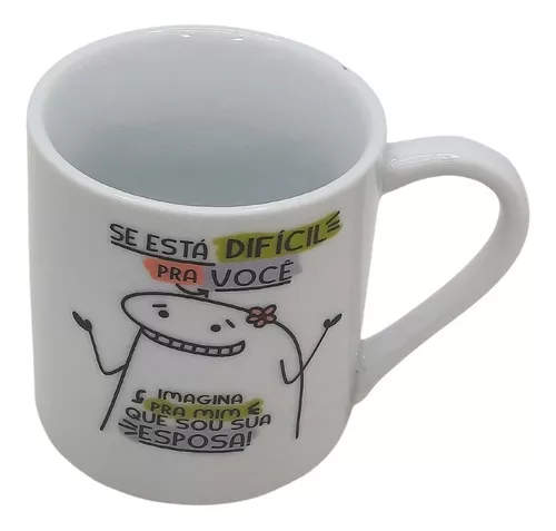 CANECA PORCELANA FLORK FRASES BENTO MEME