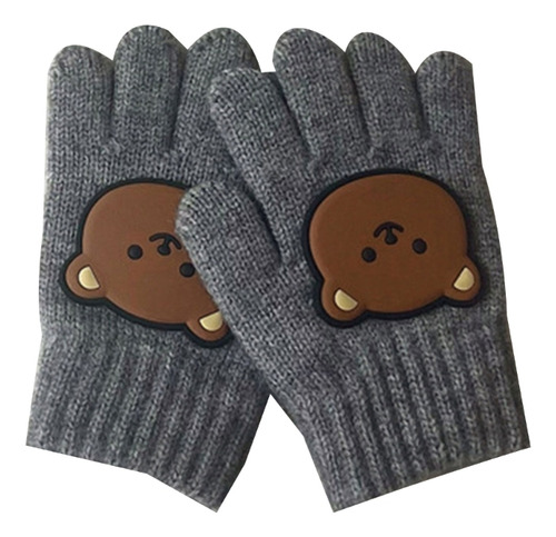 Guantes De Invierno Bear Gloves Para Niños, Mitones De Punto