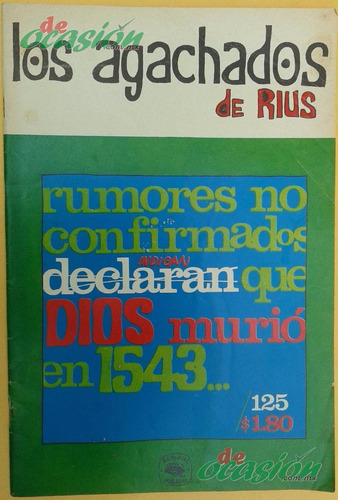 Cómic Los Agachados De Rius Núm. 125 (1973) Editorial Posada