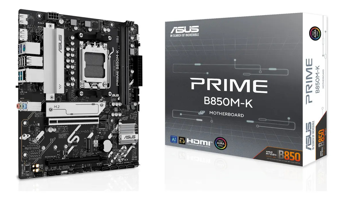 Motherboard Asus Prime B850m-k Amd Am5 Matx Ddr5 Pcie 5.0 M.2 Gen5 Lan 2.5gb