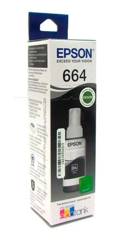 Tinta Epson T664 Negro Original Serie L