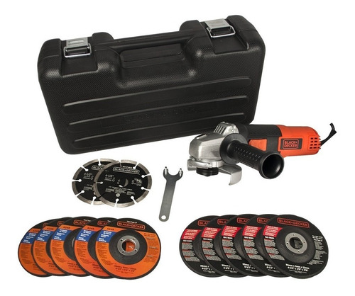 Esmerilhadeira angular Black+Decker G720K12 laranja 127V