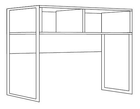 Imagen 7 de 8 de Escritorio Mesa Para Pc- Estructura De Caño- Dst 20